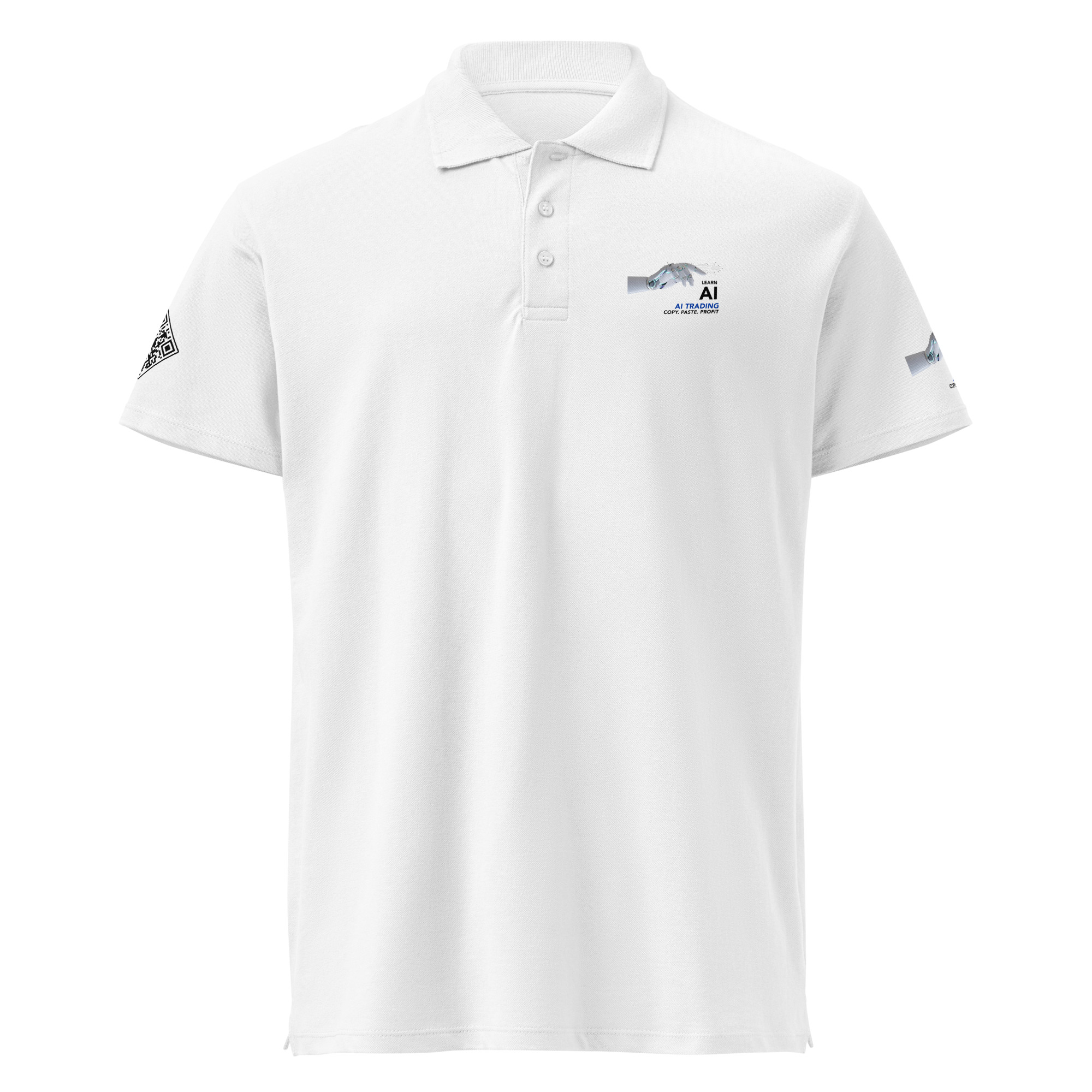 LEARN AI White Polo